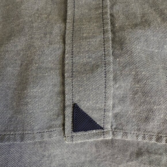 Untuckit Mens X-Large Gray Blue Button-Down Shirt  100% Cotton Long Sleeve - Picture 11 of 13